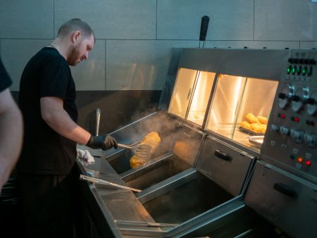 frying fish at vinegar jones